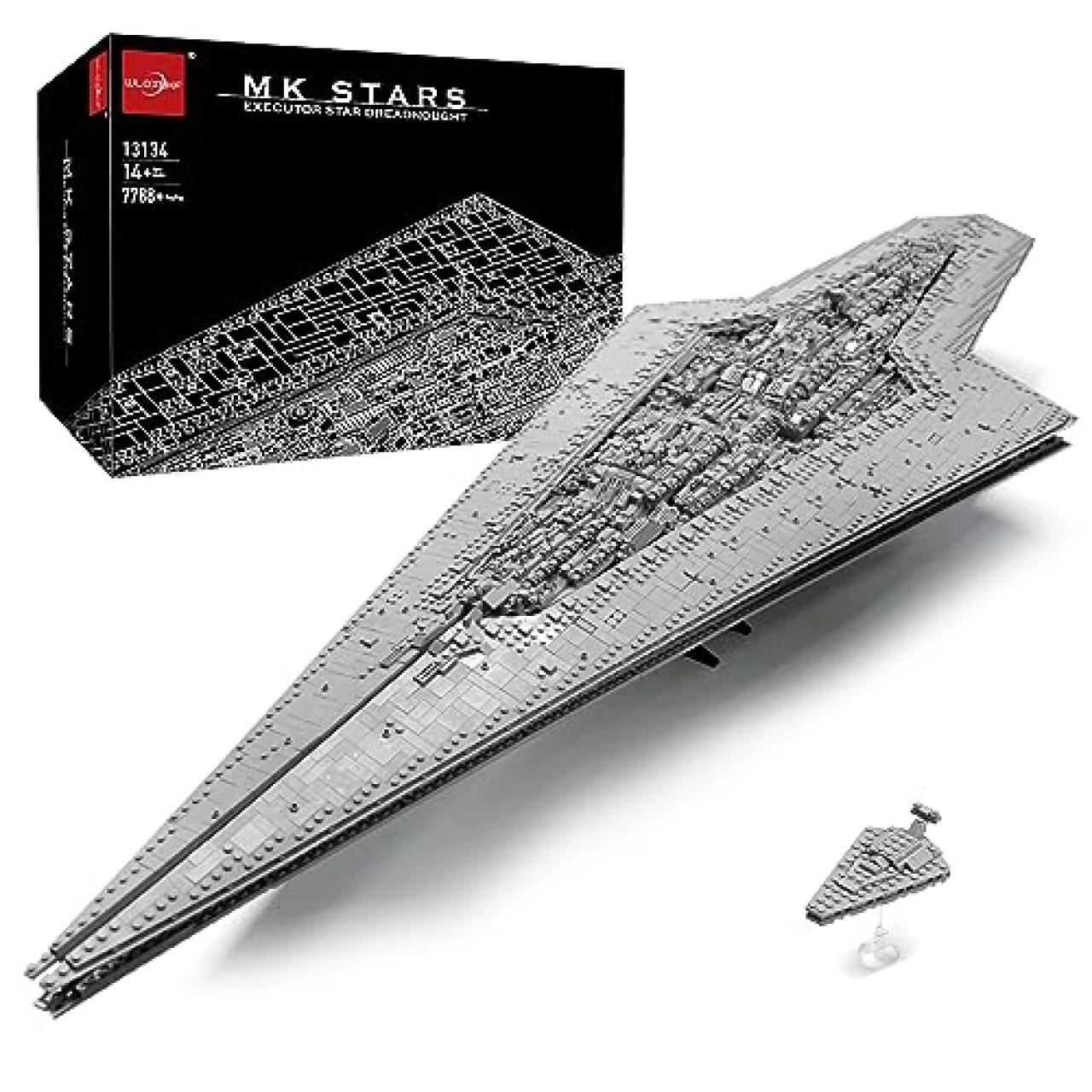 WLOXBKF MOC Super Star Destroyer Building Set UCS Executor-Class Star Executor Dreadnought Building Blocks Collectible Set for Adults