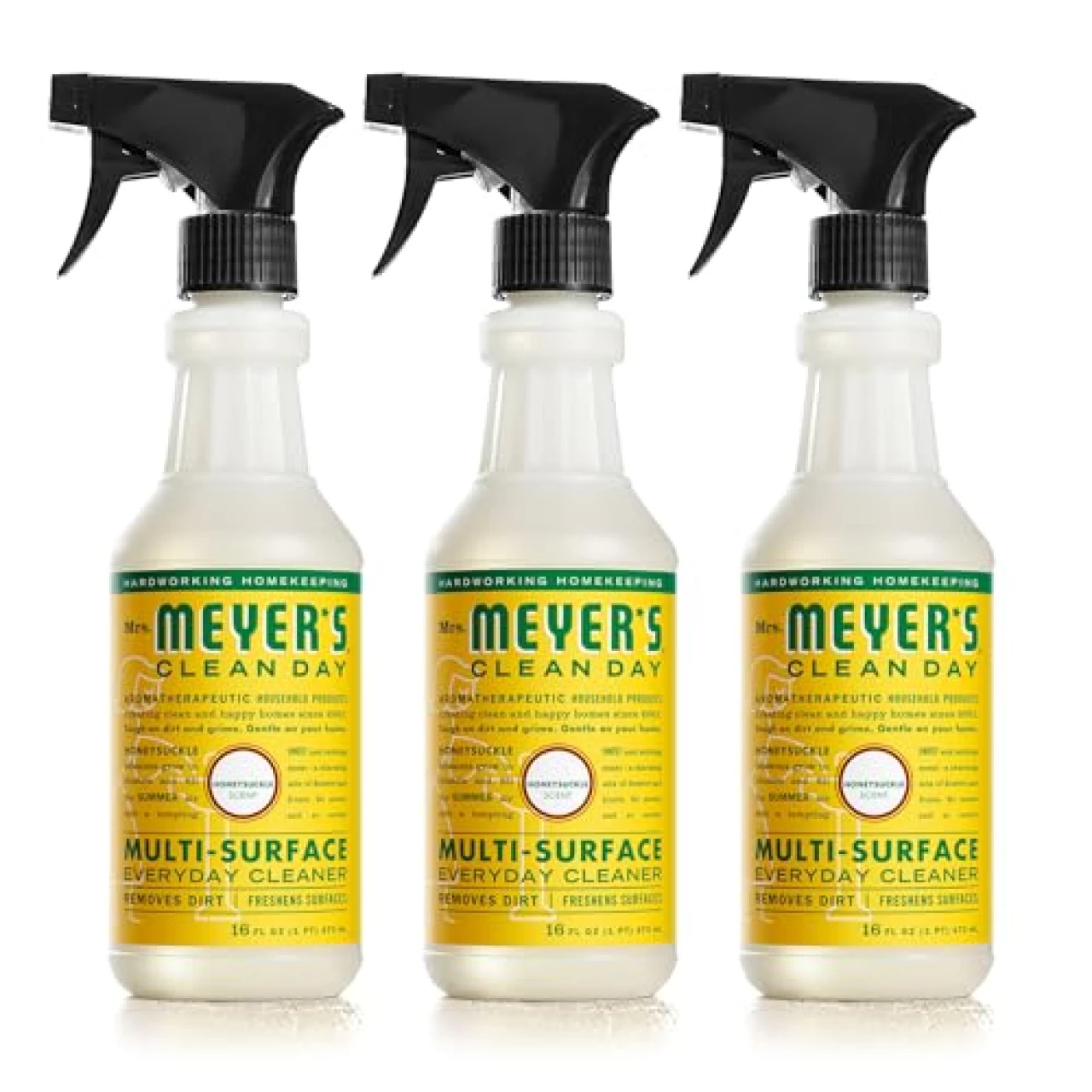 MRS. MEYER&rsquo;S CLEAN DAY All-Purpose Cleaner Spray, Honeysuckle (16 Fl Oz (Pack of 3))