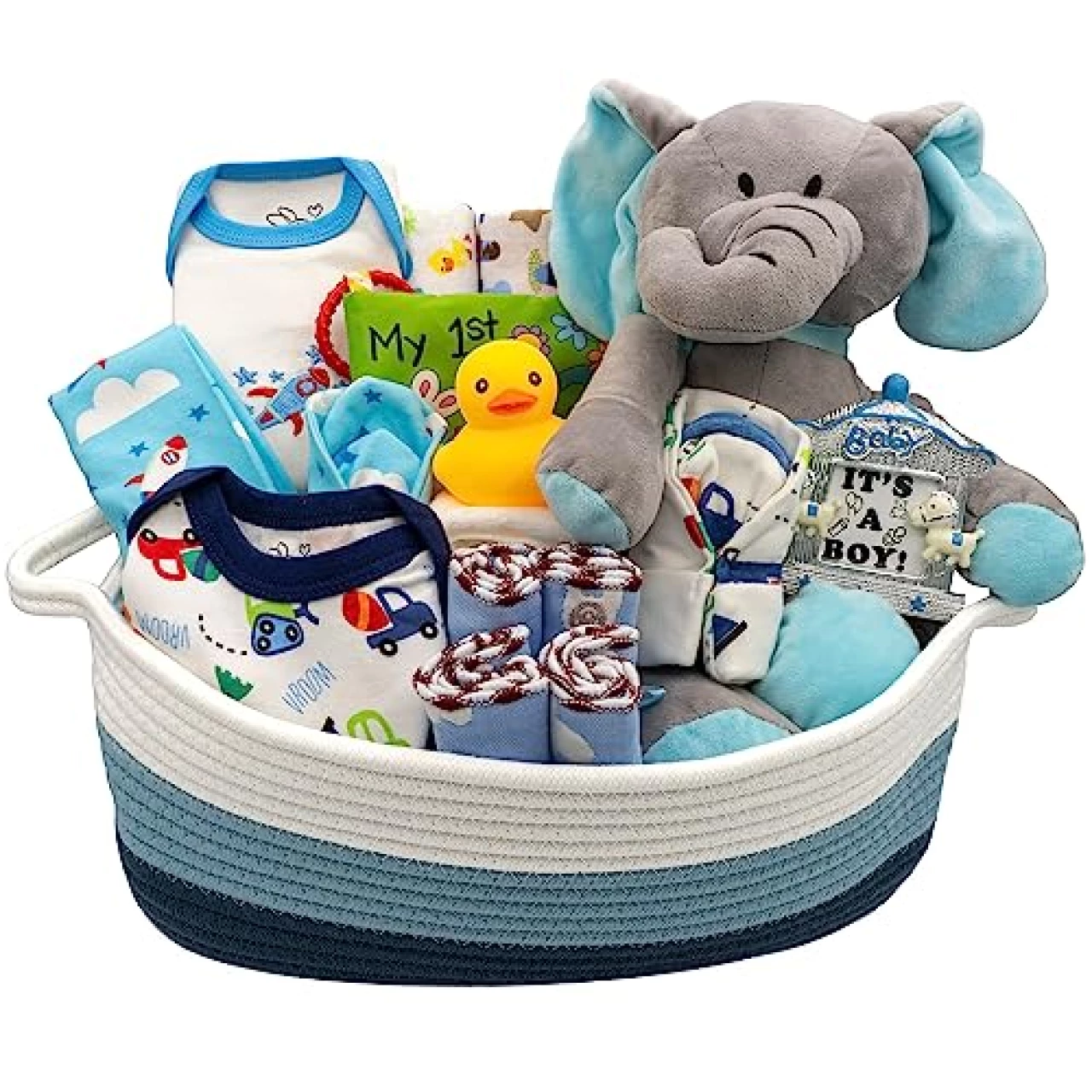 Nikki’s Gift Baskets – Bundle of Joy Deluxe Baby Boy Gift Set