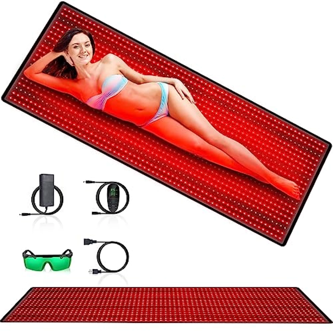 Red Light Therapy Mat, 1280PCS Led Infrared Light Therapy Pad Large Red Light Pad