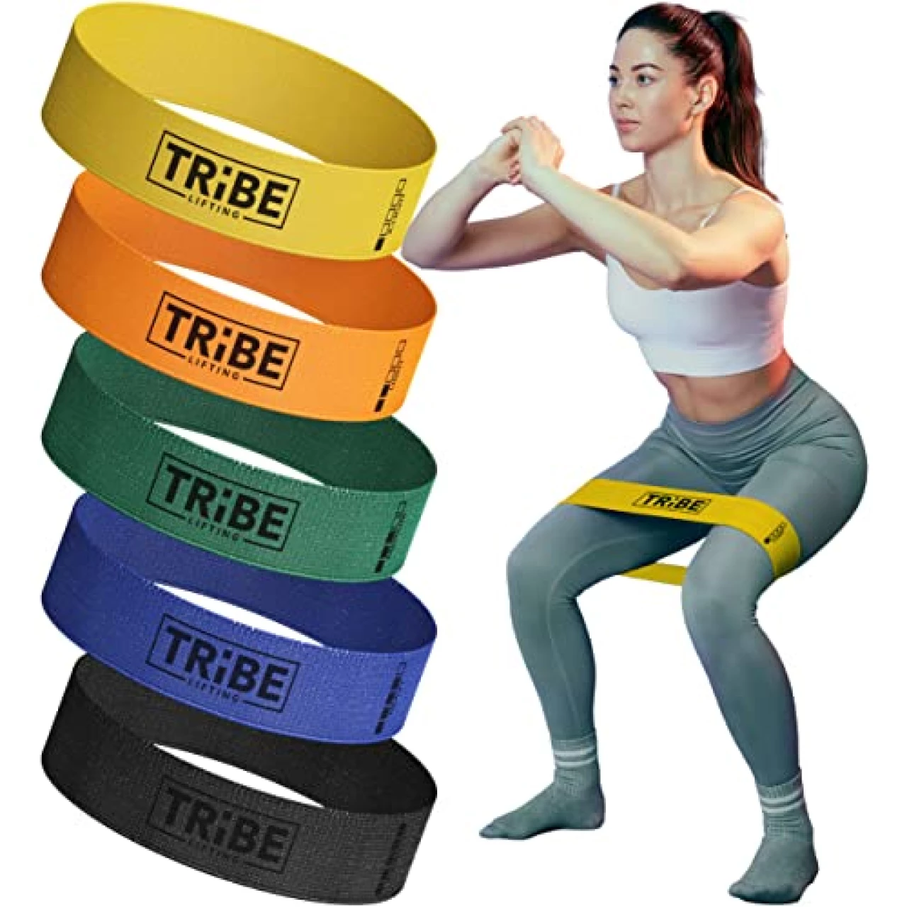 Fabric Resistance Bands for Working Out - Booty Bands for Women and Men