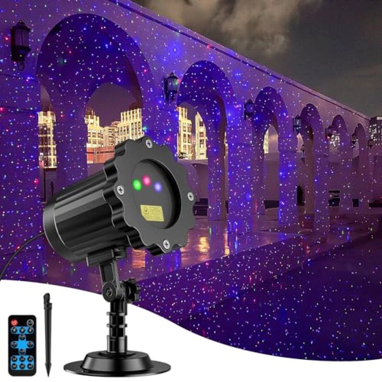 Brighter Laser Halloween Christmas Lights Projector Outdoor, RGB 3 Colors Gypso&hellip;