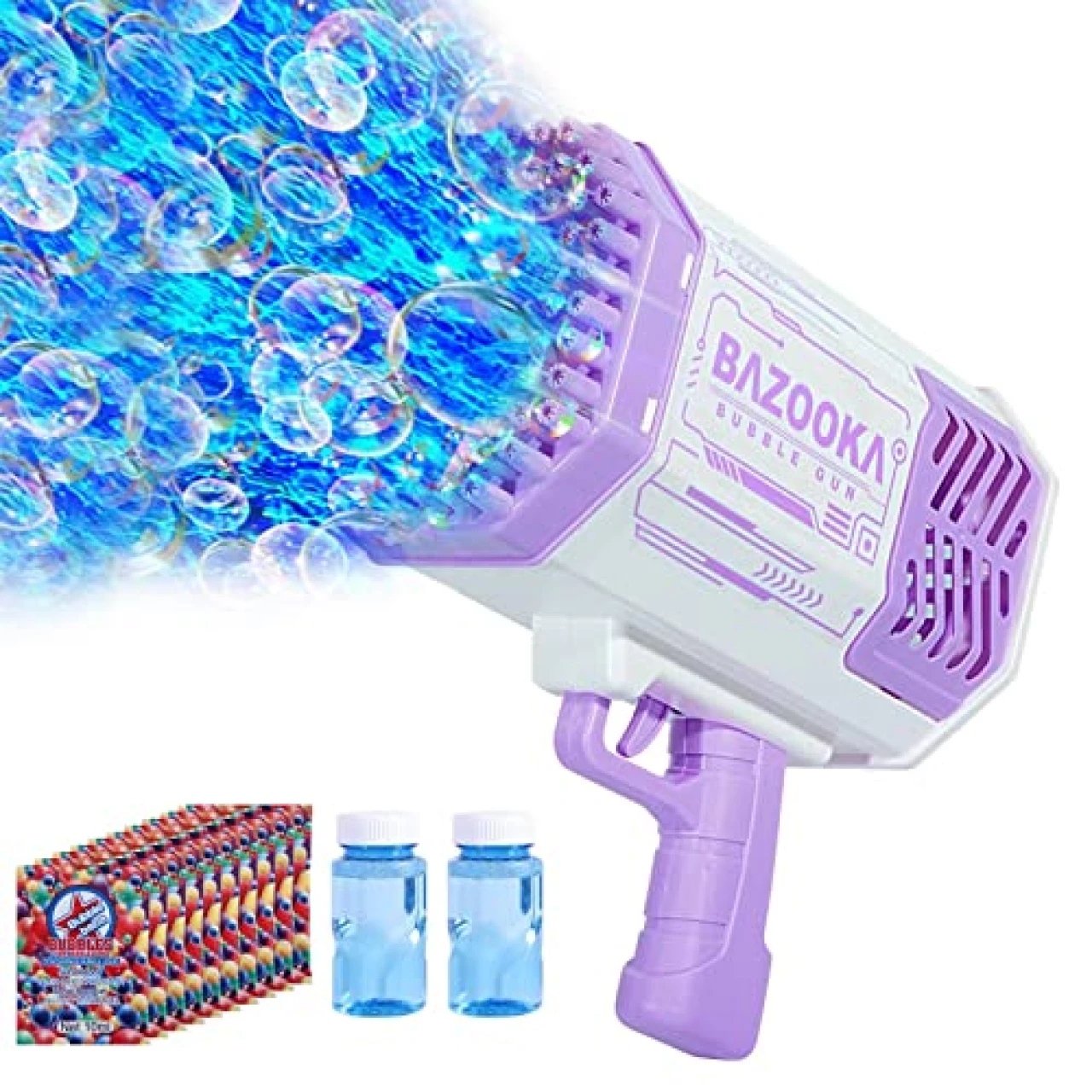 Bubble Machine Gun, Bubbles Kids Toys with Thousands Bubbles and Colorful Lights, Pink Outdoor Toys Wedding Party Fun Gifts for Boys