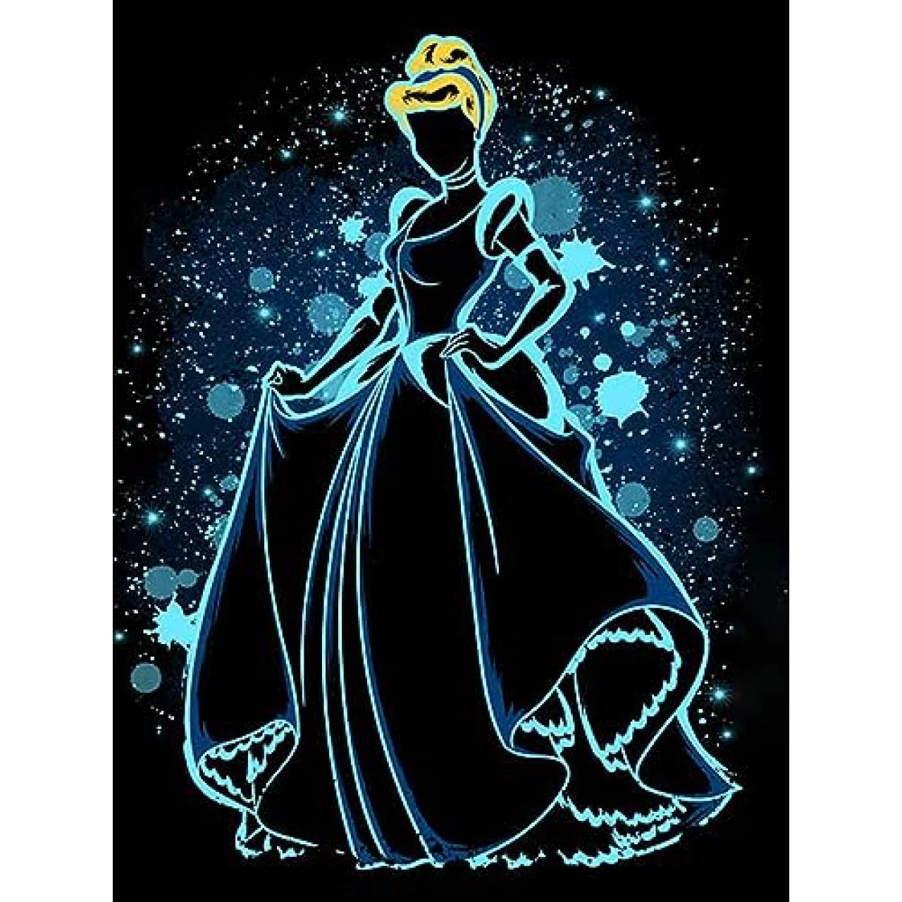 PepeKaka DIY Diamond Art Cinderella Diamond Painting Premium Full Drill Kit (16&quot;x20&quot;)