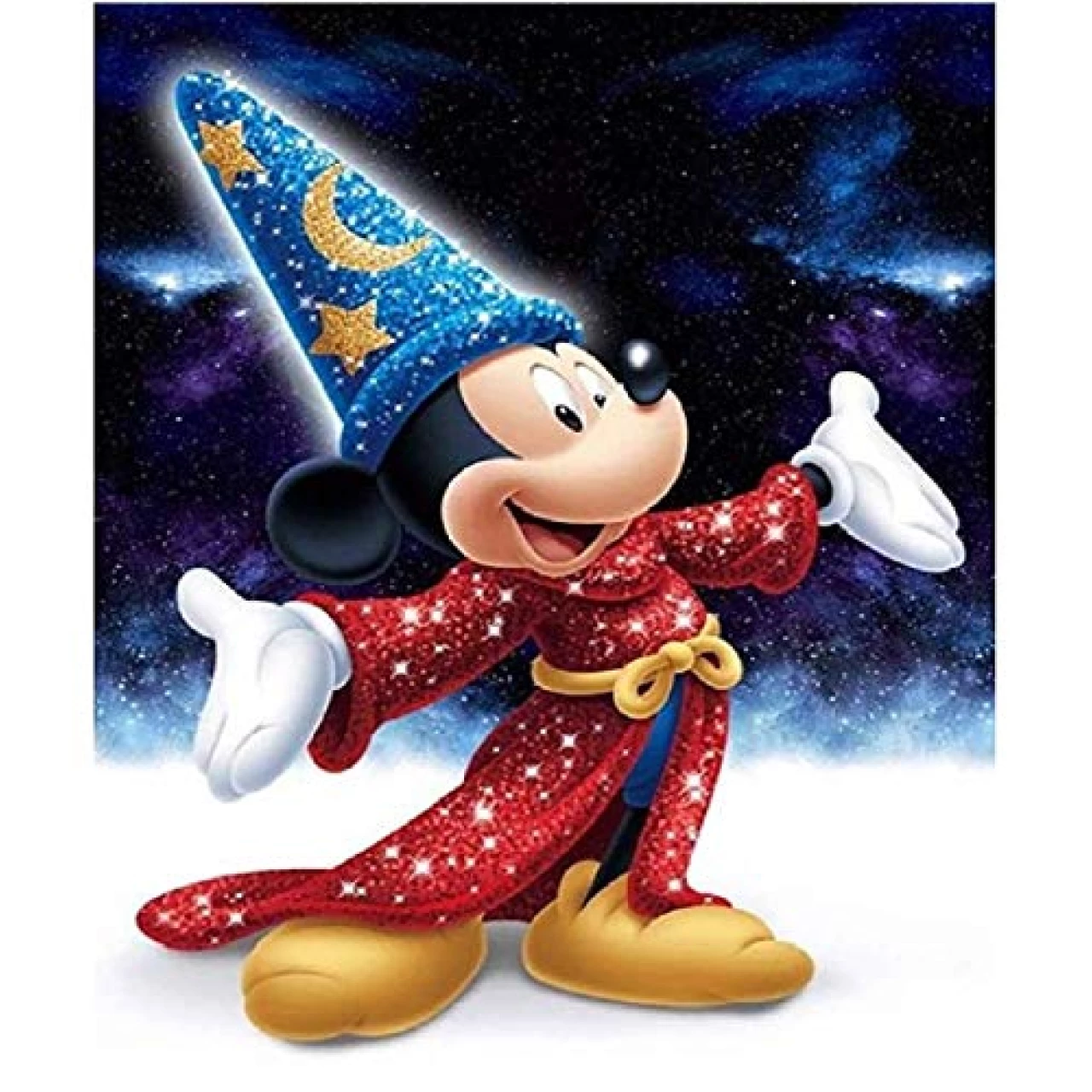 ACANDYL Paint by Number Disney DIY Painting Paint by Number Kits for Adults Kids Magic Mickey DIY Canvas Painting by Numbers Acrylic Painting Arts Craft Decoration Mickey 16x20 Inch