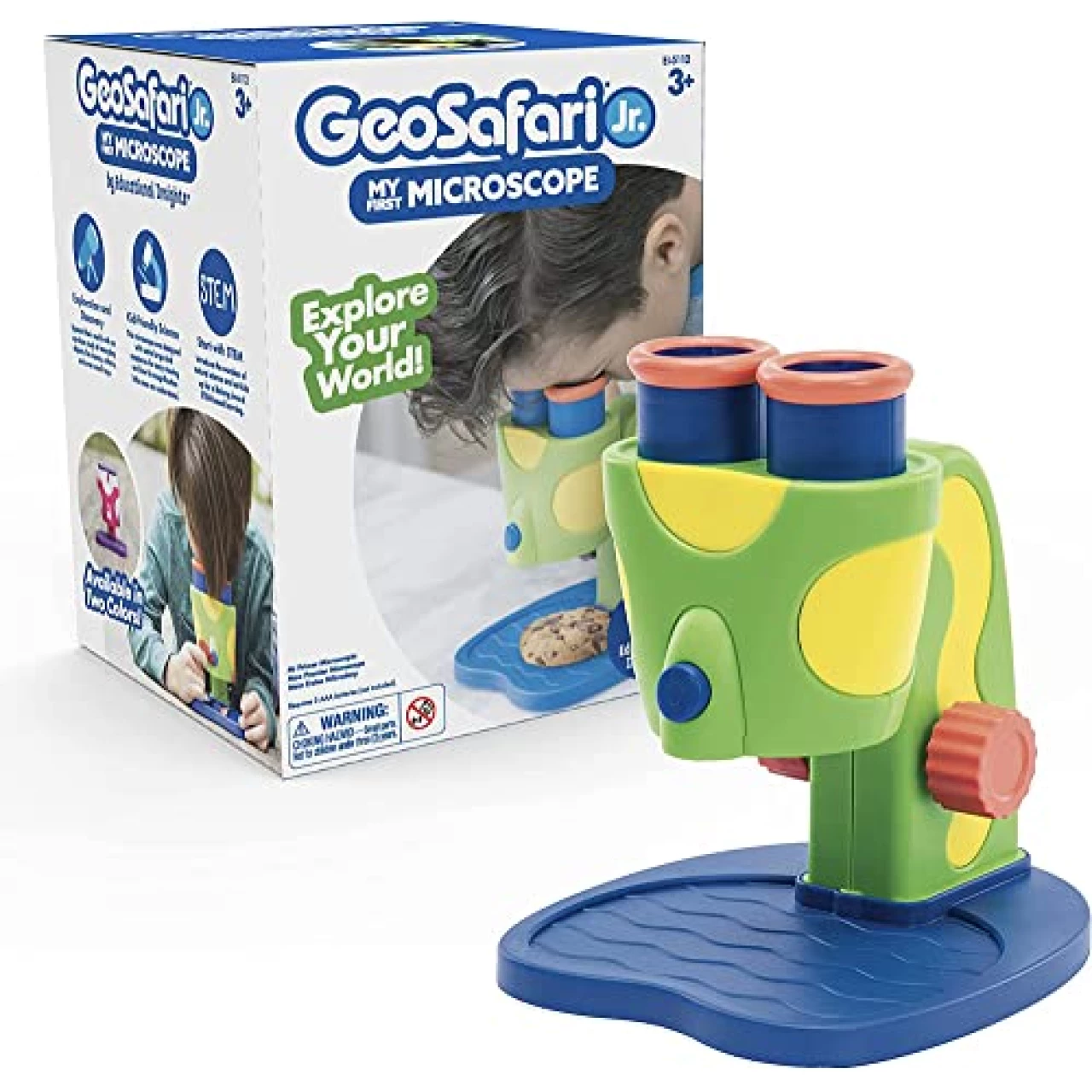 GeoSafari Jr. My First Kids Microscope Toy, Preschool Science, STEM Toy, Gift for Toddlers Ages 3+