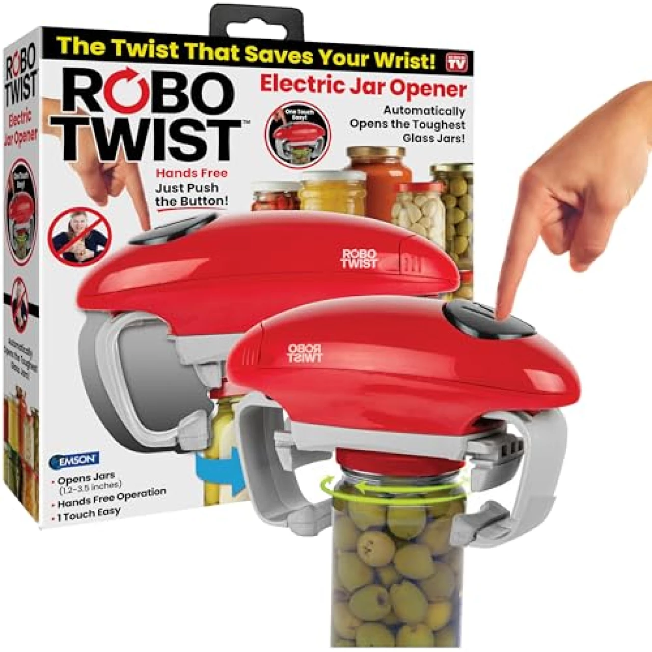 Robotwist Jar Opener, Automatic Jar Opener