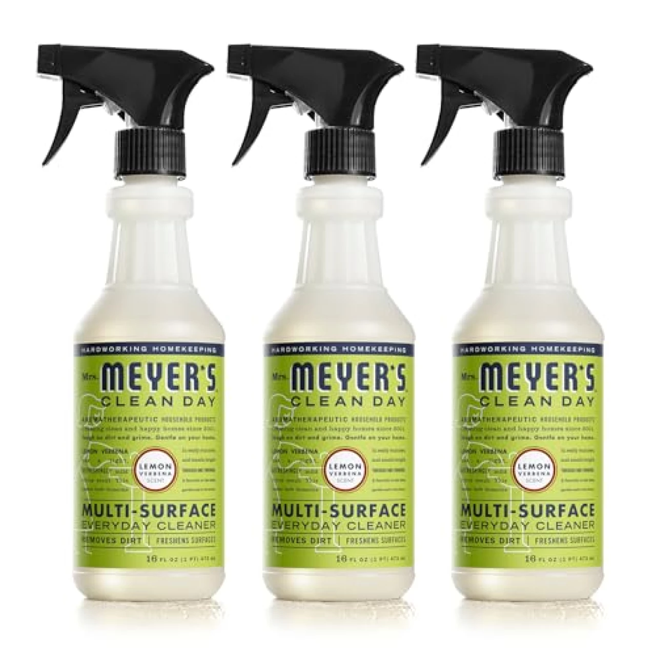 MRS. MEYER&rsquo;S CLEAN DAY All-Purpose Cleaner Spray, Lemon Verbena, 16 fl. oz - Pack of 3