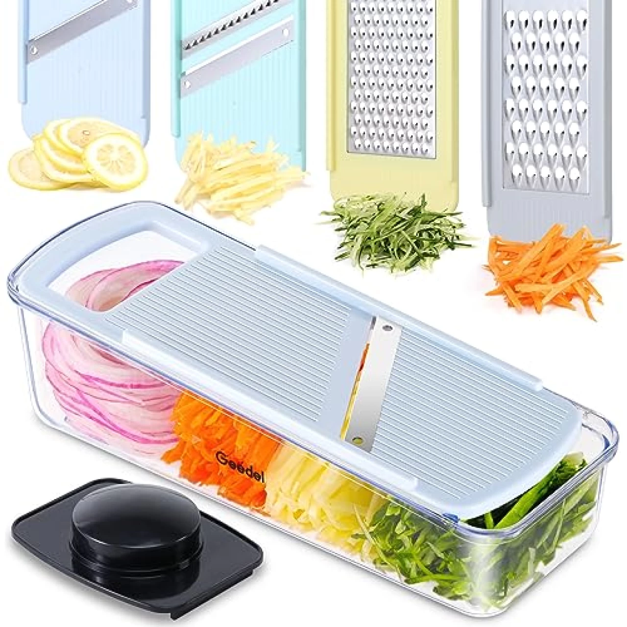 Geedel Professional Mandoline Slicer for Kitchen - Multi Purpose Vegetable Cutter