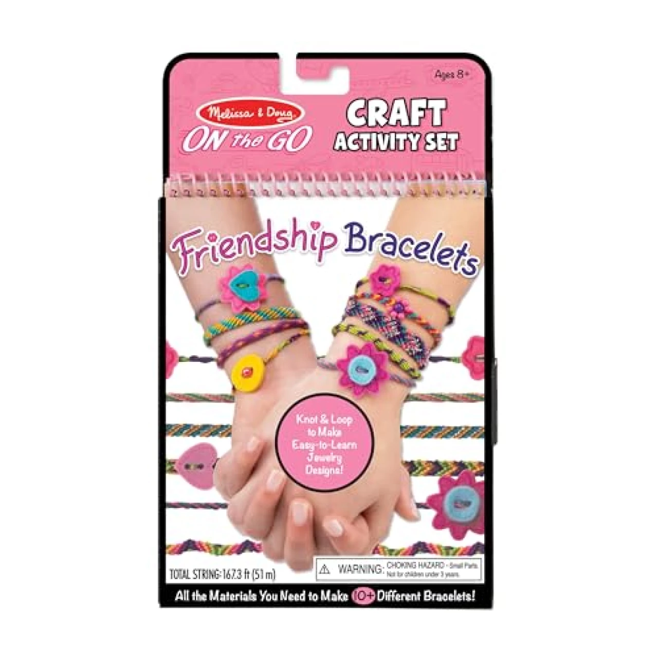 Melissa &amp; Doug On the Go Friendship Bracelet Craft Set (Makes 10+ Bracelets)