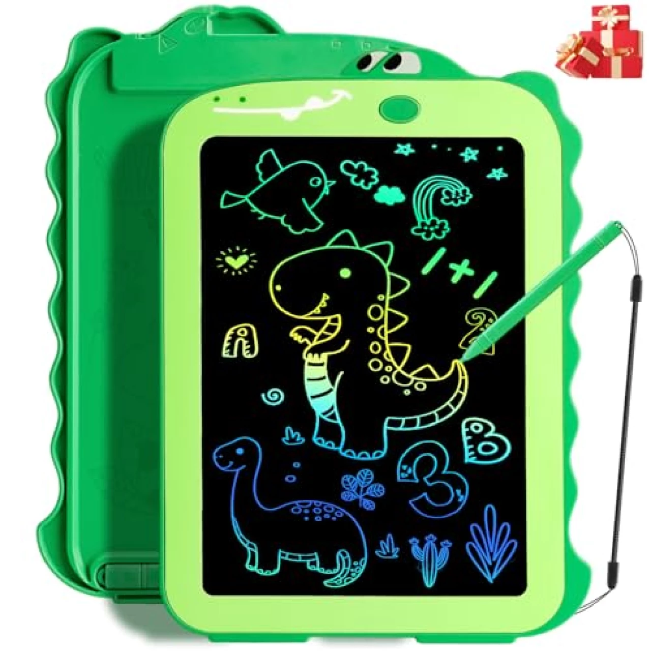 Teriph LCD Writing Tablet for Kids, Colorful Toddlers Toys Drawing Board, Educational Kid Toys, Doodle Pad Dinosaur Toys for 2 3 4 5 6 7 8 Year Old Boys Girls Christmas Birthday Gifts,8.5inch