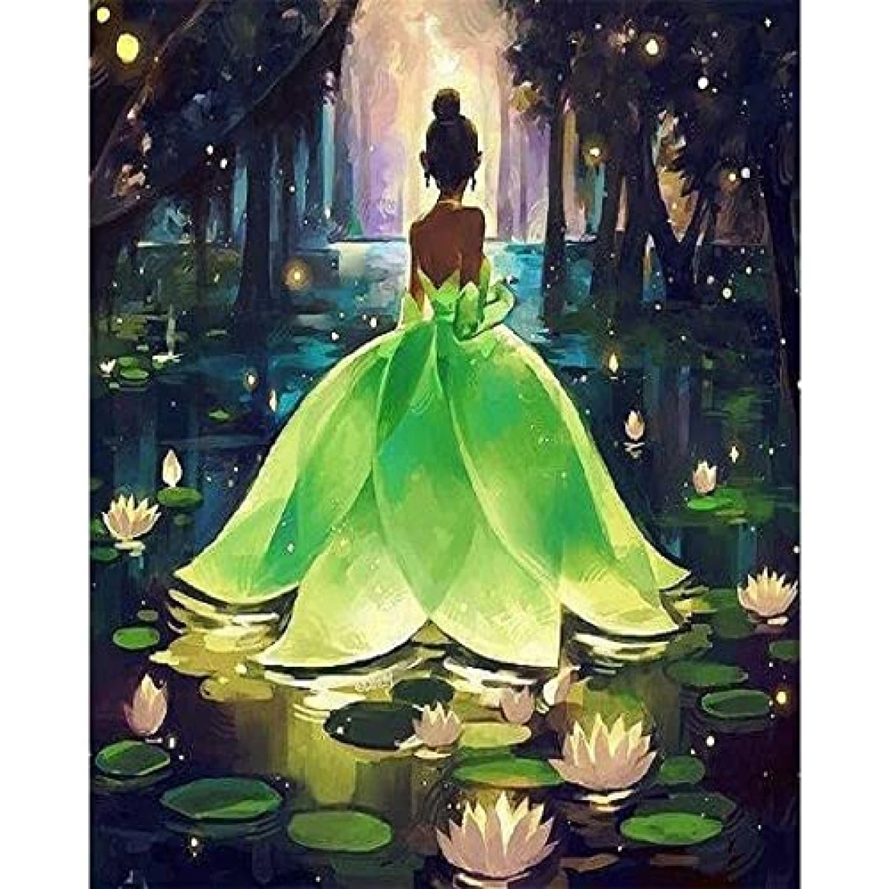 BOMUVI Paint by Numbers for Adults Beginner Paint by Numbers for Adults Disney DIY Paint by Number Kits Acrylic Painting Paint by Number Kits on Canvas Paint by Number Adults Beauty 16x20 Inch