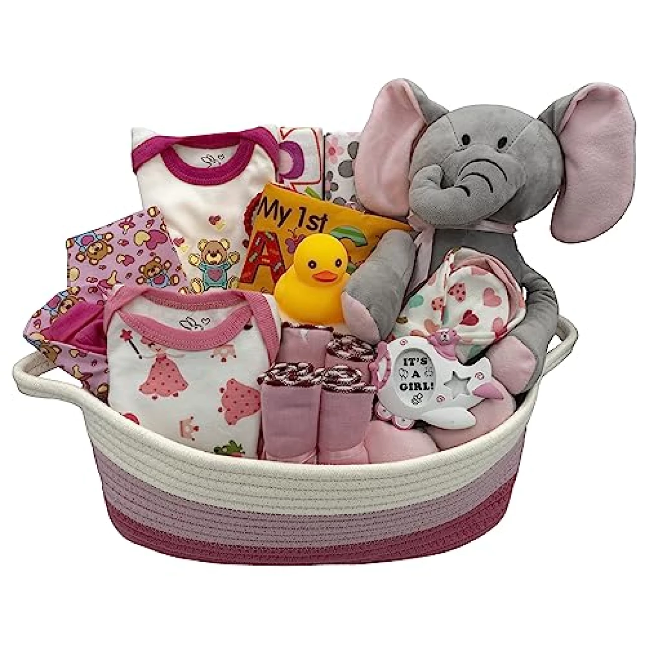 Nikki’s Gift Baskets – Bundle of Joy Deluxe Baby Girl Gift Set