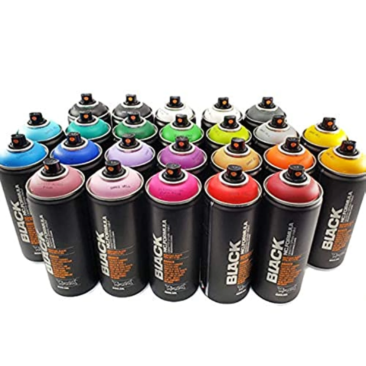 Montana Black 400ml Complete Artist Set of 24 Aerosol Spray Paint kit