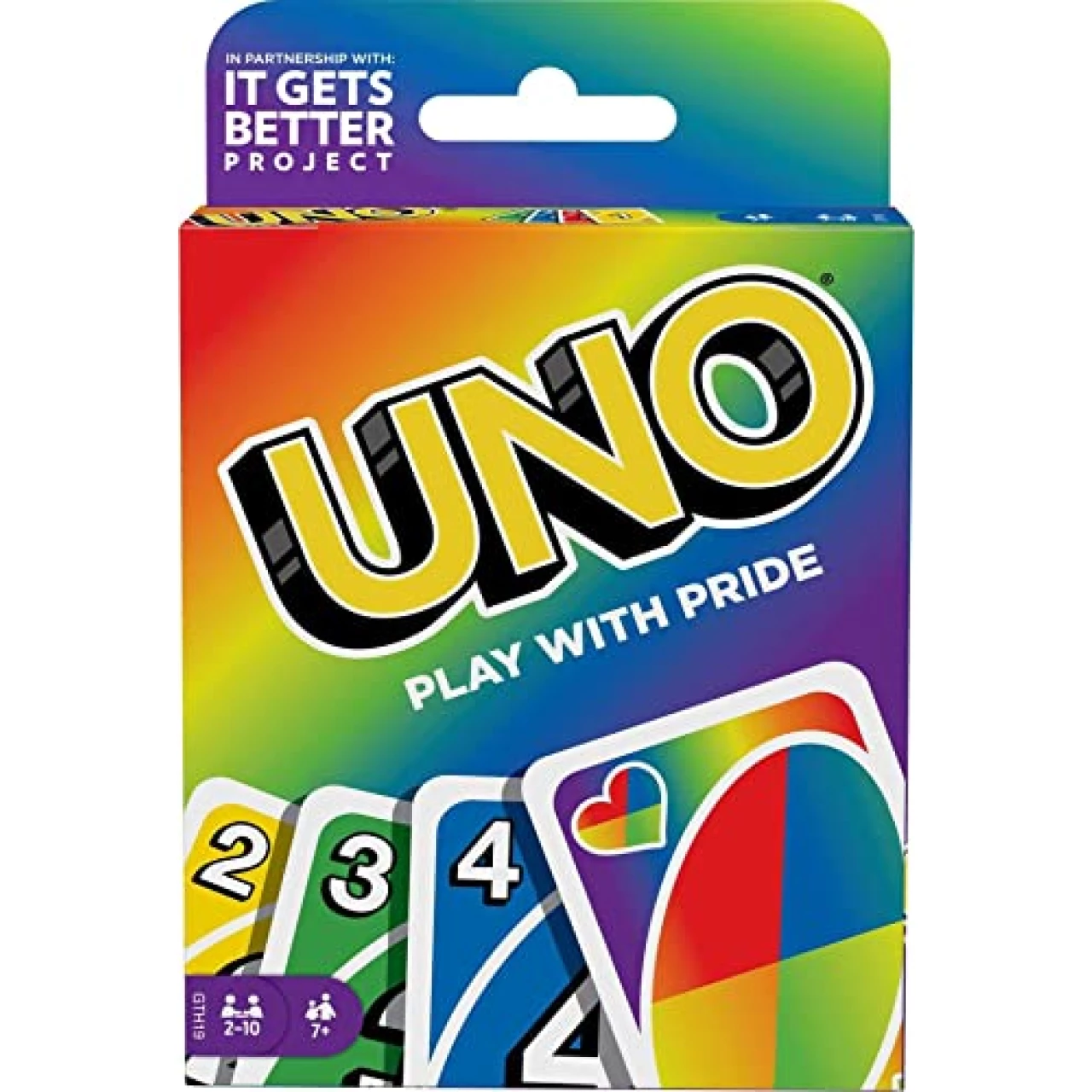 Mattel Games UNO Play with Pride Card Game with 112 Cards and Instructions, Great Gift for Ages 7 Years Old &amp; Up