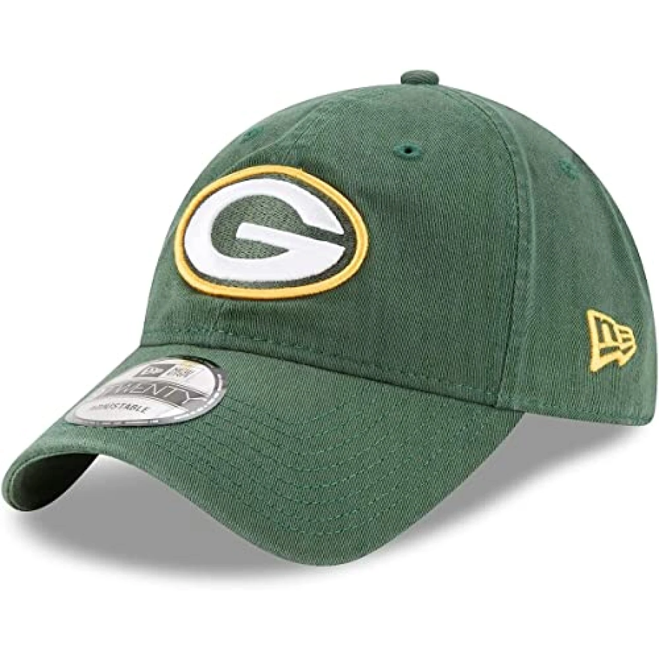 New Era NFL Core Classic 9TWENTY Adjustable Hat Cap One Size Fits All (Green Bay Packers Green)