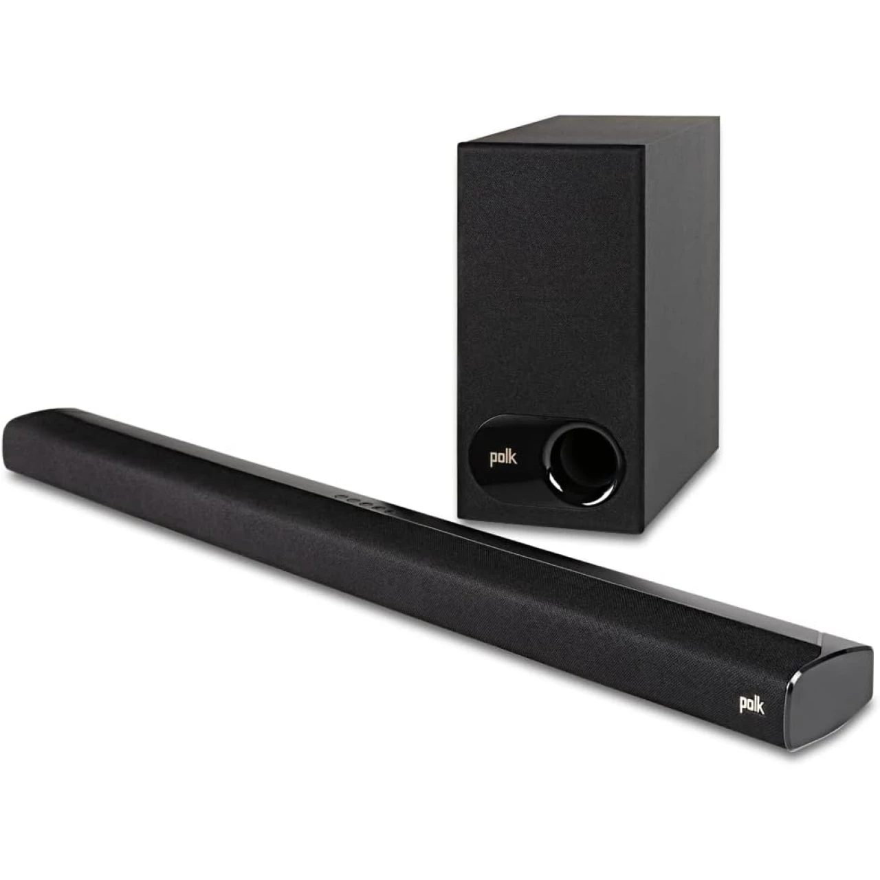 Polk Audio Signa S2 Ultra-Slim TV Sound Bar | Works with 4K &amp; HD TVs | Wireless Subwoofer | Includes HDMI &amp; Optical Cables | Bluetooth Enabled, Black