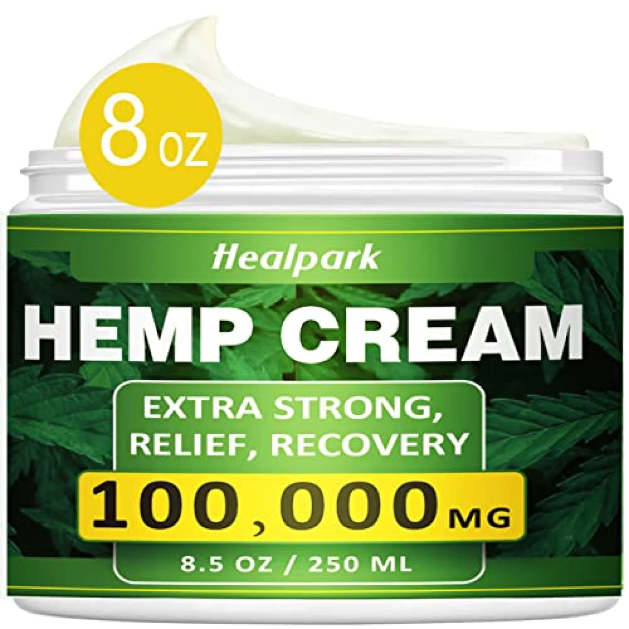 Natural Hemp Cream for Muscles, Joints, Lower Back, Back, Knees, Neck, Fingers, Elbows- 8.5 fl oz - Arnica,MSM, Turmeric, Emu Oil, Menthol, Aloe