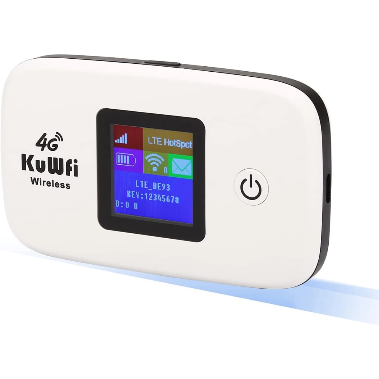 Mobile WiFi Hotspot | KuWFi 4G LTE Unlocked Wi-Fi Hotspot Device | Portable WiFi Router with SIM Card Slot for Travel Support B2/B4/B5/B12/B17 for AT&amp;T/T-Mobile
