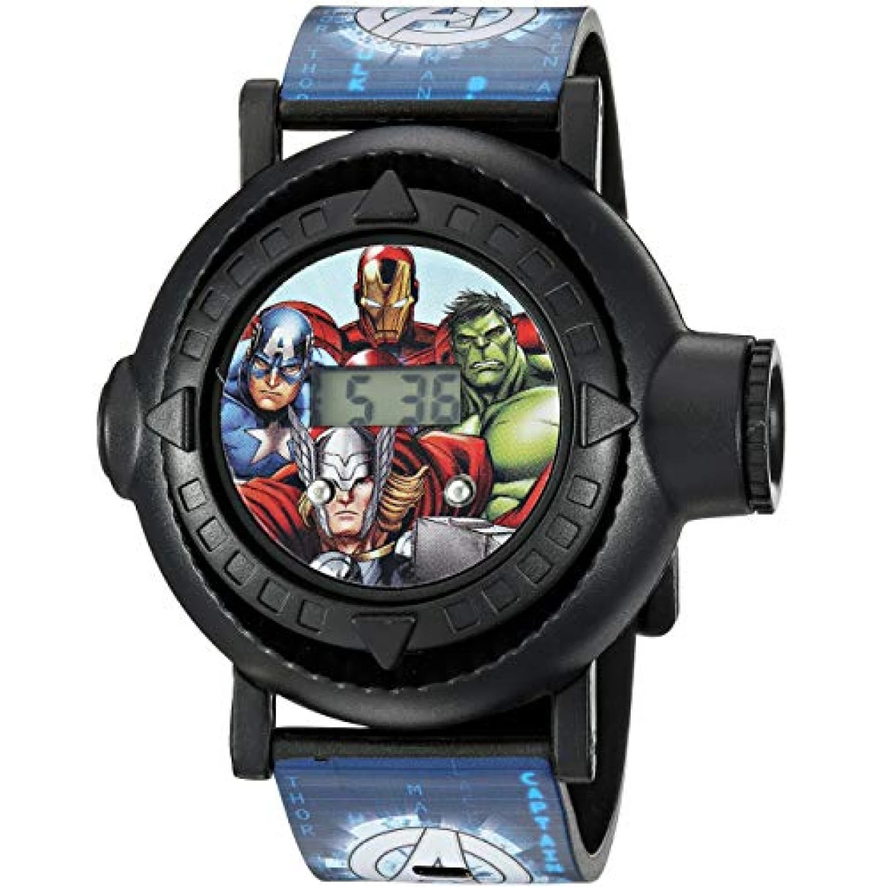 Marvel Kids&rsquo; AVG3516 Digital Display Analog Quartz Blue Watch