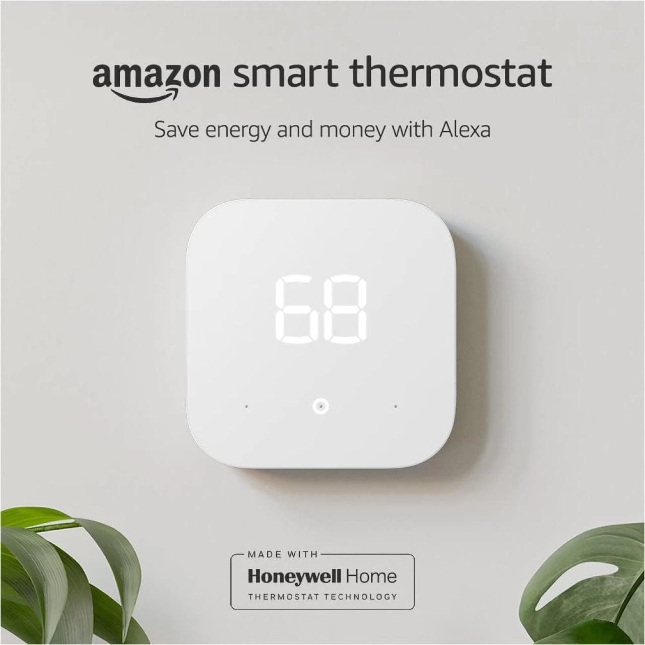 Amazon Smart Thermostat - ENERGY STAR certified, DIY install, Works with Alexa - C-wire required