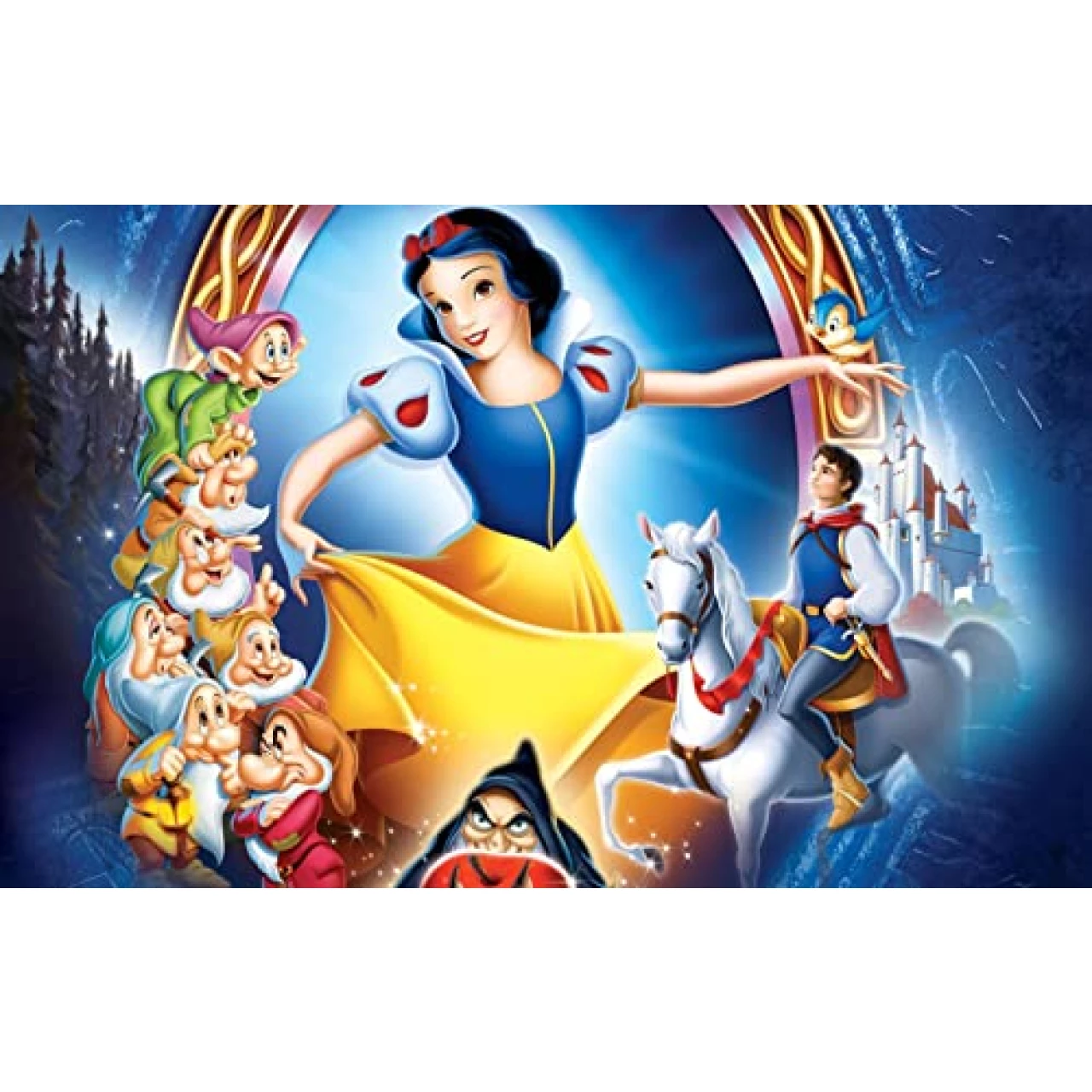 Diamond Painting Kits - Snow White Princess 5D Diamond Art for Adults Kids Full Drill Round Crystal Pictures Home Wall Art (12&quot; X 16&quot;)