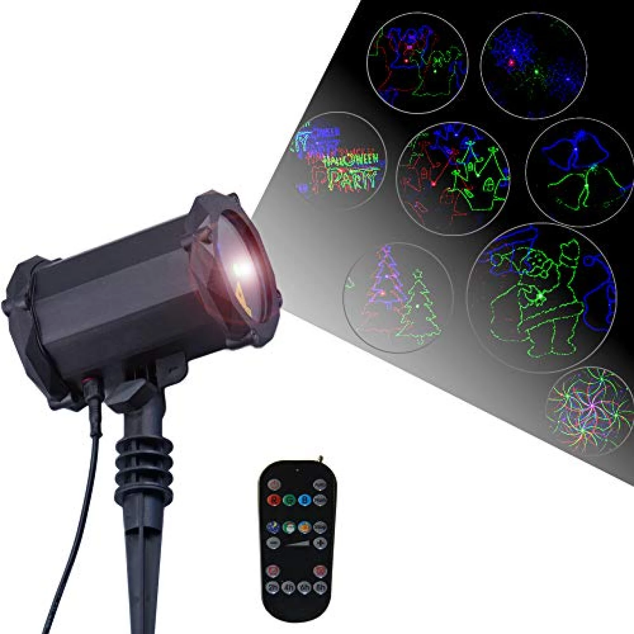 Lunmore 3 Themes in 1 Garden Laser Projector Lights