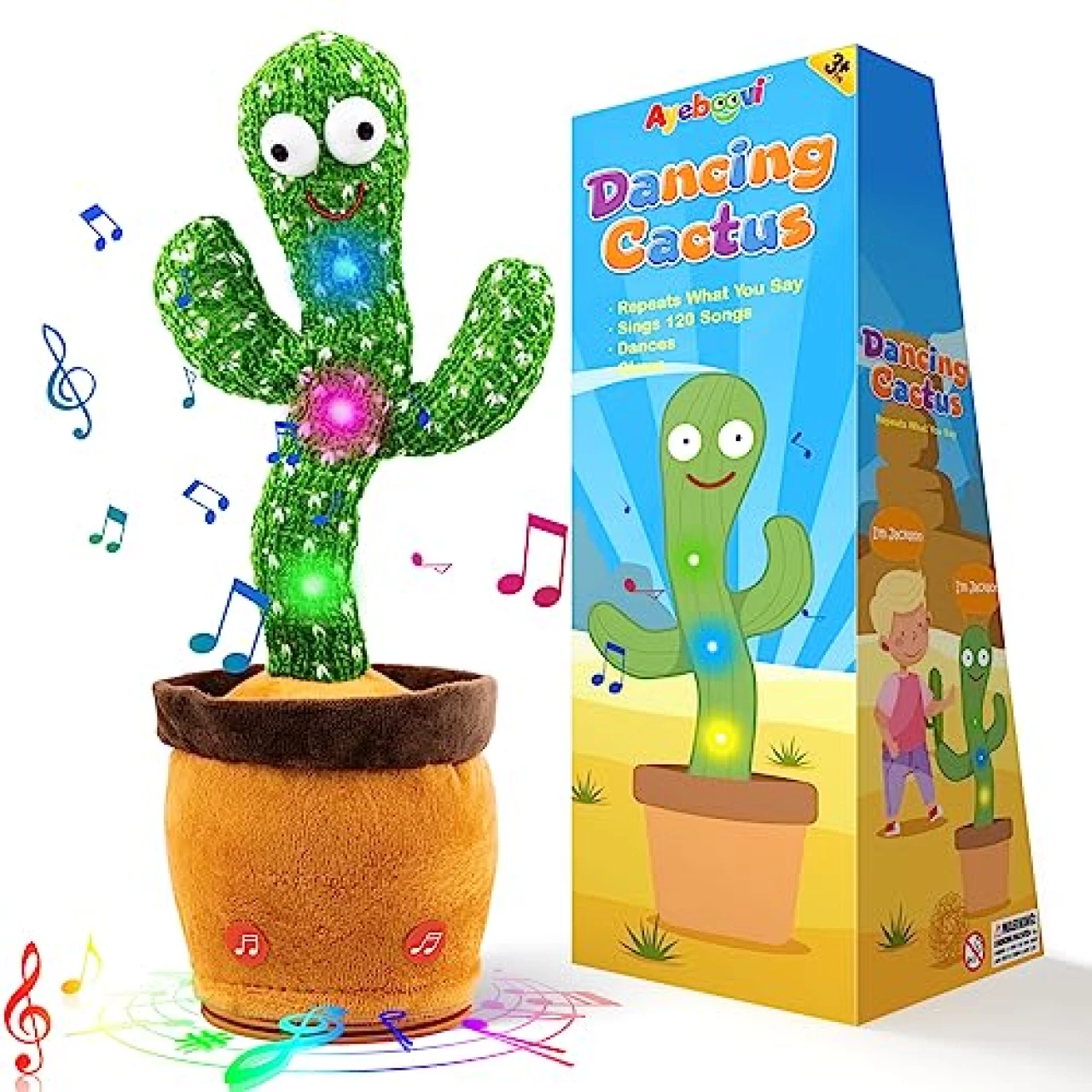 Ayeboovi Dancing Talking Cactus Baby Toy