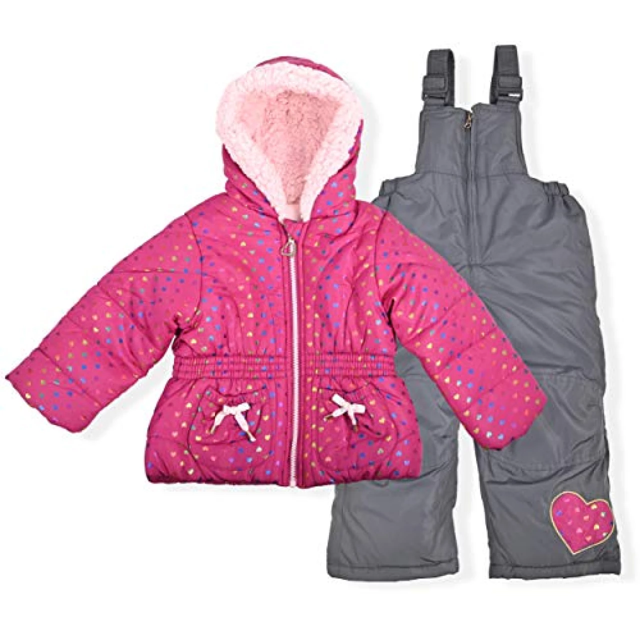 Arctic Quest Baby Girls Bib Snow Pants and Ski Jacket