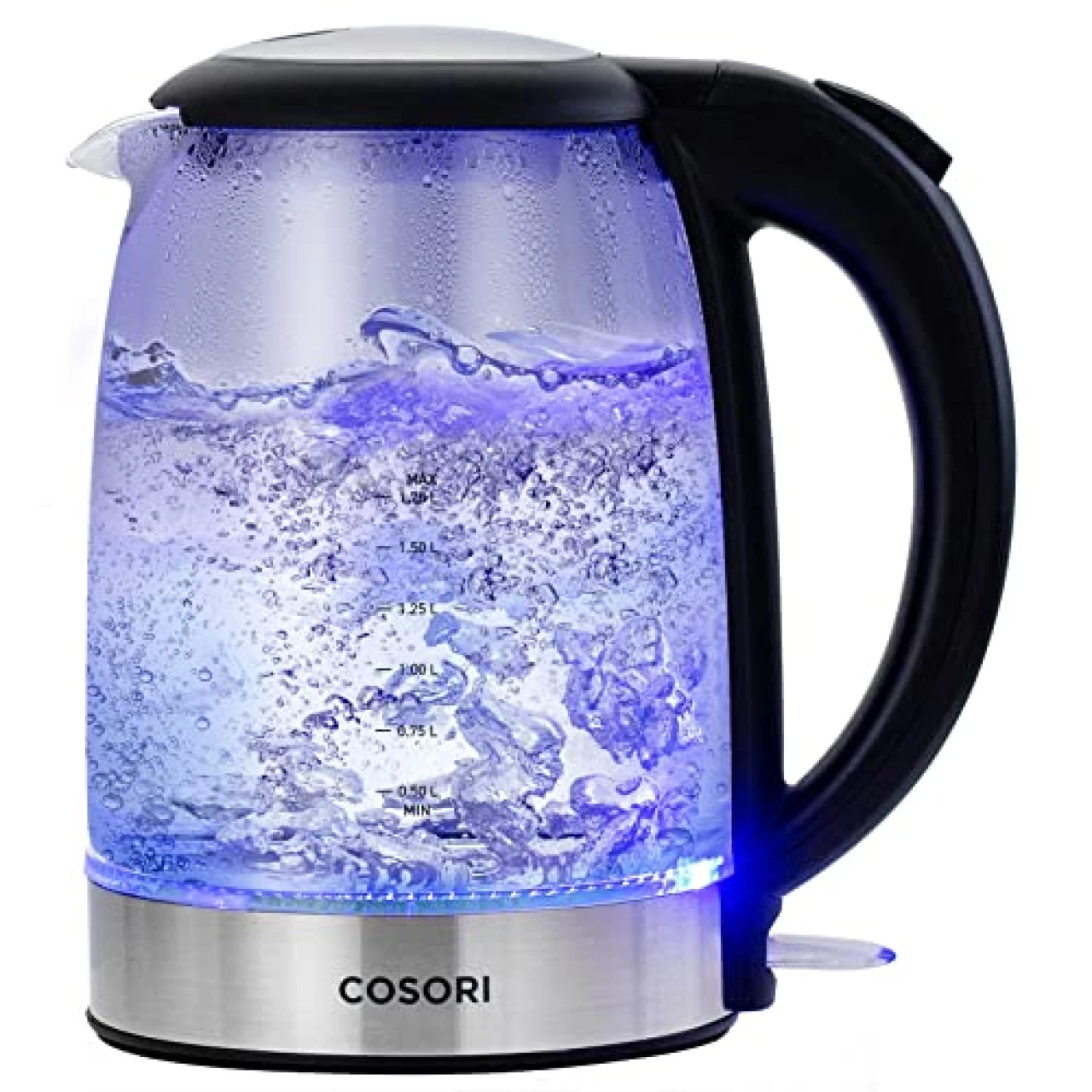 COSORI Electric Kettle, Tea Kettle Pot, 1.7L/1500W, Stainless Steel Inner Lid &amp; Filter, Hot Water Kettle Teapot Boiler &amp; Heater, Automatic Shut Off, BPA-Free, Black