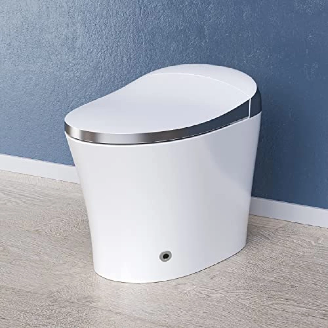 HOROW Luxury Smart Toilet, Heated Bidet with Dryer and Warm Water, Bidet Toilet with Heated Seat, Auto Close Toilet Seat, Modern Tankless Toilet with Remote Control, Night Light, White