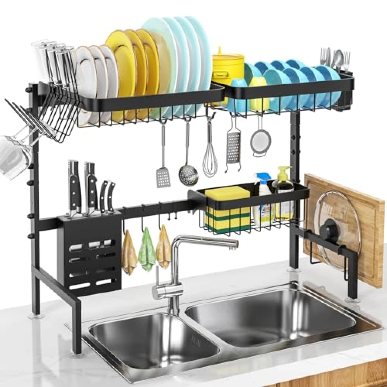 MERRYBOX Over The Sink Dish Drying Rack