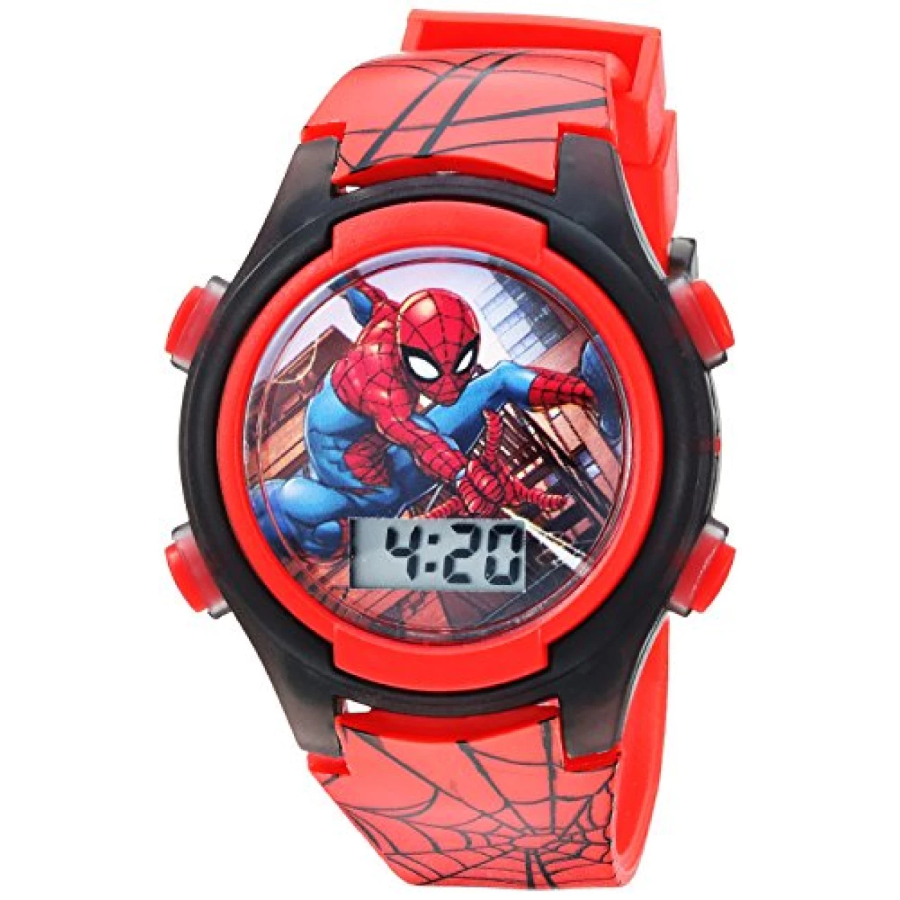 Accutime Kids Marvel Spider-Man Digital Quartz Plastic Watch