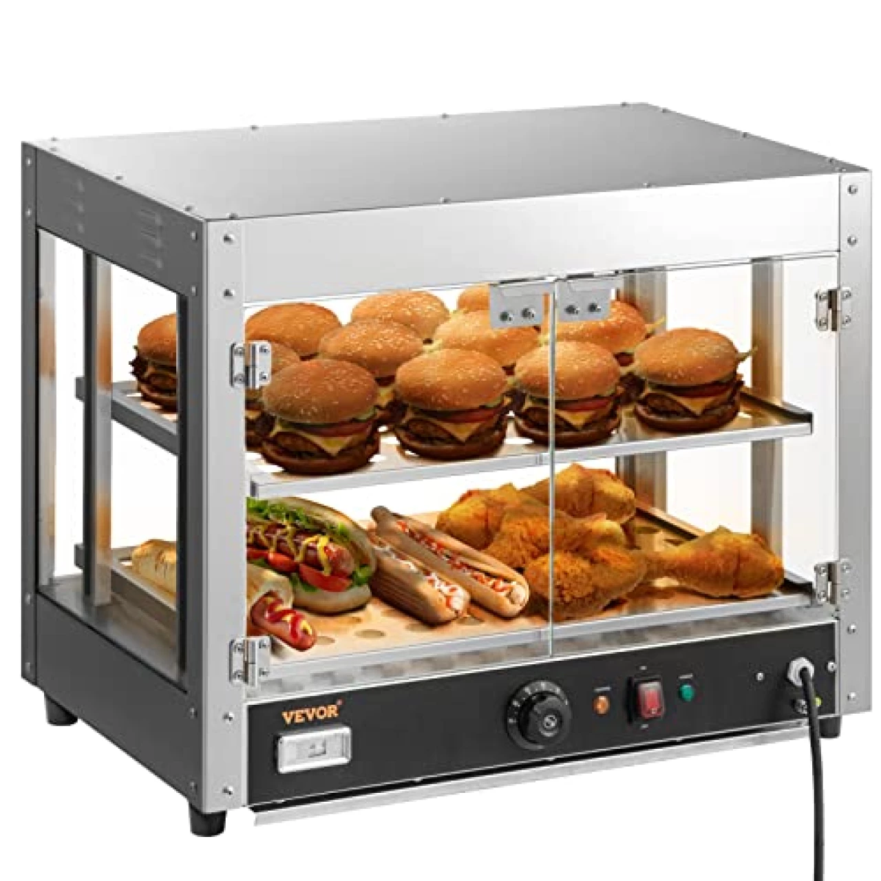 VEVOR Commercial Food Warmer Display, 2 Tiers