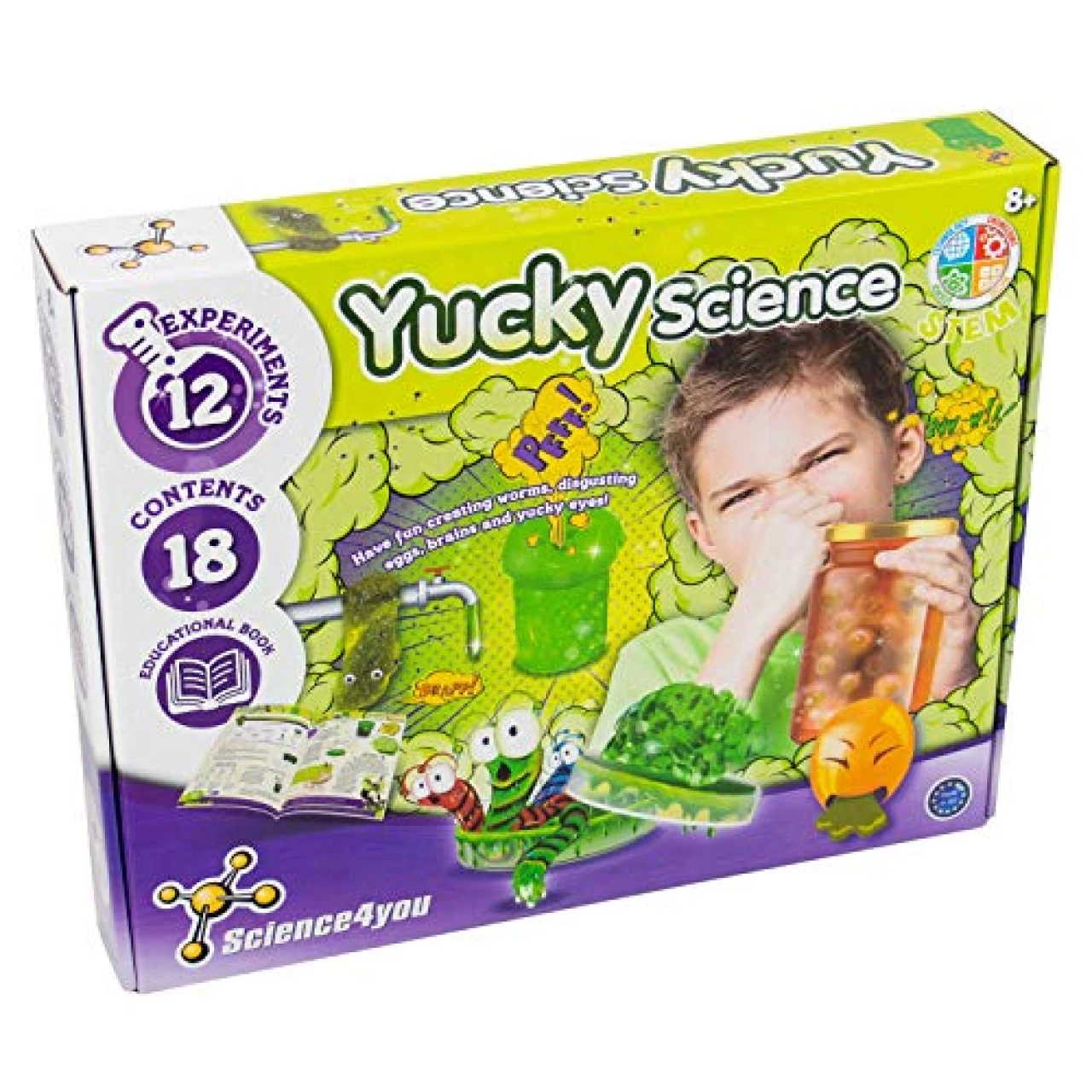 Science 4 You - DOM Yucky Science, Childrens STEM Educational Science kit for Kids Aged 8+, Multi-Colour