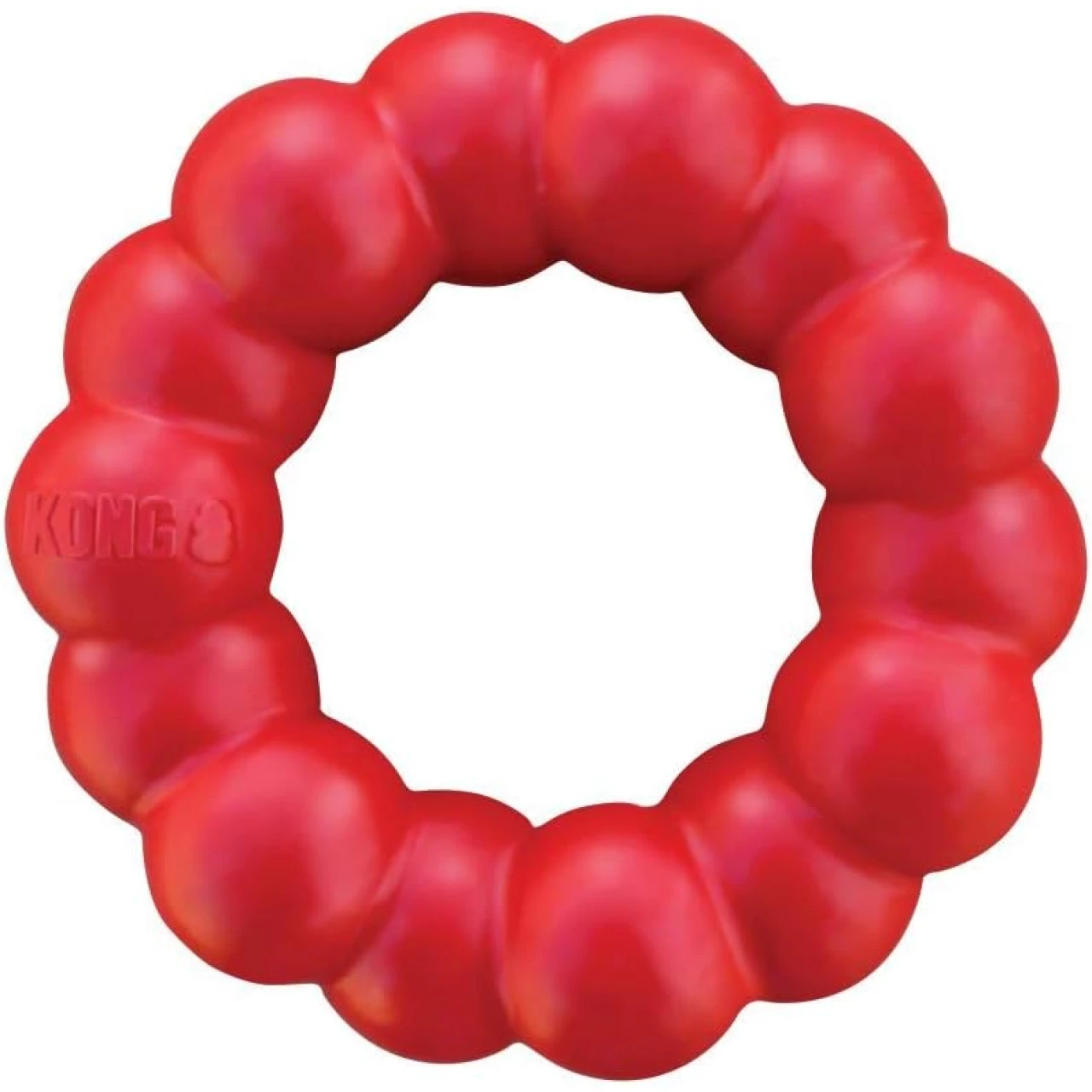KONG Ring - Tough Dog Toy for Aggressive Chewers - Rubber Dog Ring Chew Toy - Dog Dental Toy to Support Healthy Teeth &amp; Gums