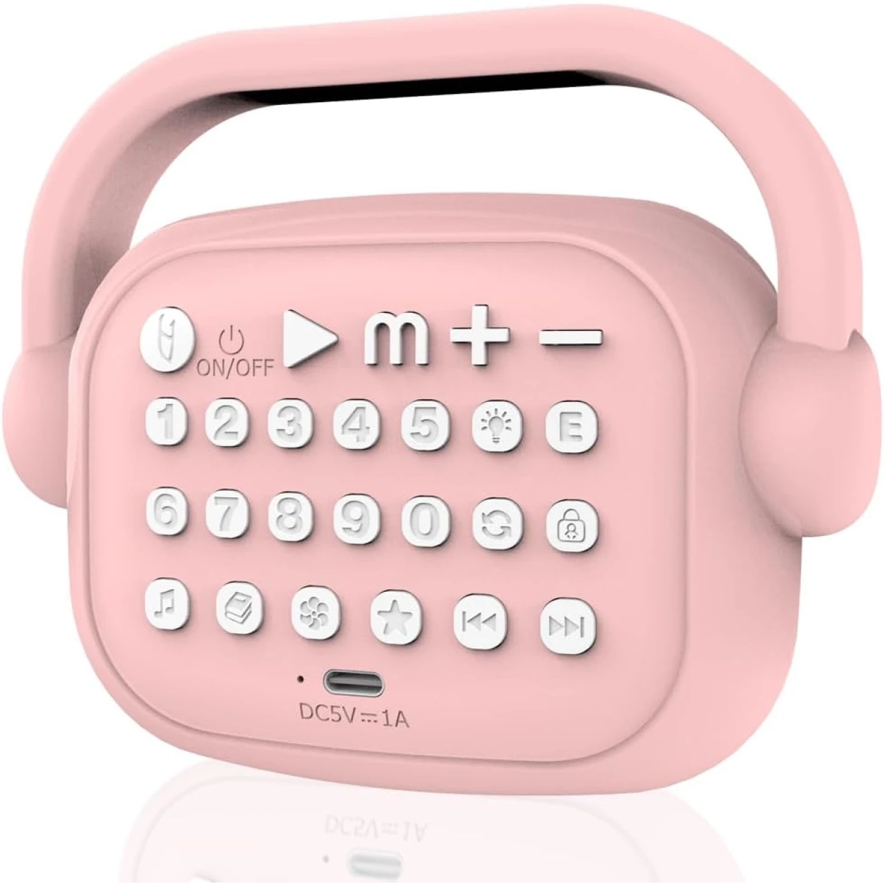 LeiHui Audio Player, Educational Toys for Imagination Building, Screen-Free Digital Listening Experience for Music, Stories, White Noise, and More 10+ Months (Pink)