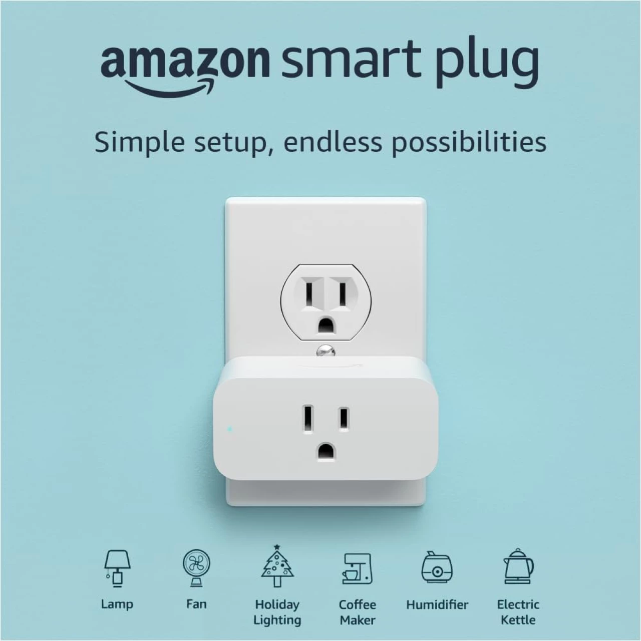 Amazon Smart Plug | Works with Alexa | control lights with voice | easy to set up and use