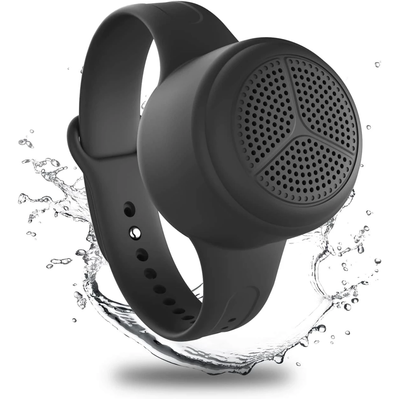 MOMOHO Portable Bluetooth Speaker with Wearable Band, IPX7 Waterproof Speaker TF Card Play Support Hiking, Riding, Running