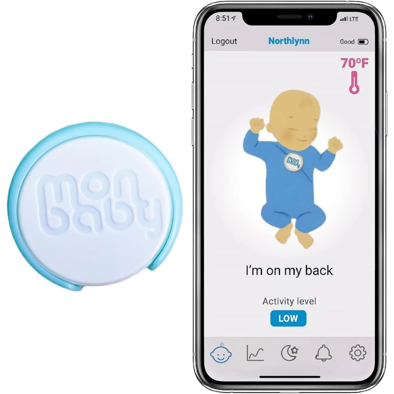 MonBaby Smart Baby Movement Monitor