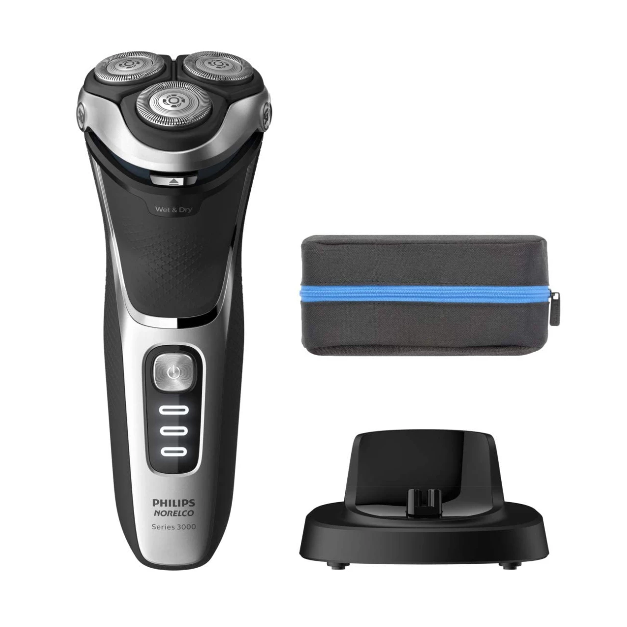 Philips Norelco Exclusive Shaver 3800, Rechargeable Wet &amp; Dry Shaver with Pop-up Trimmer