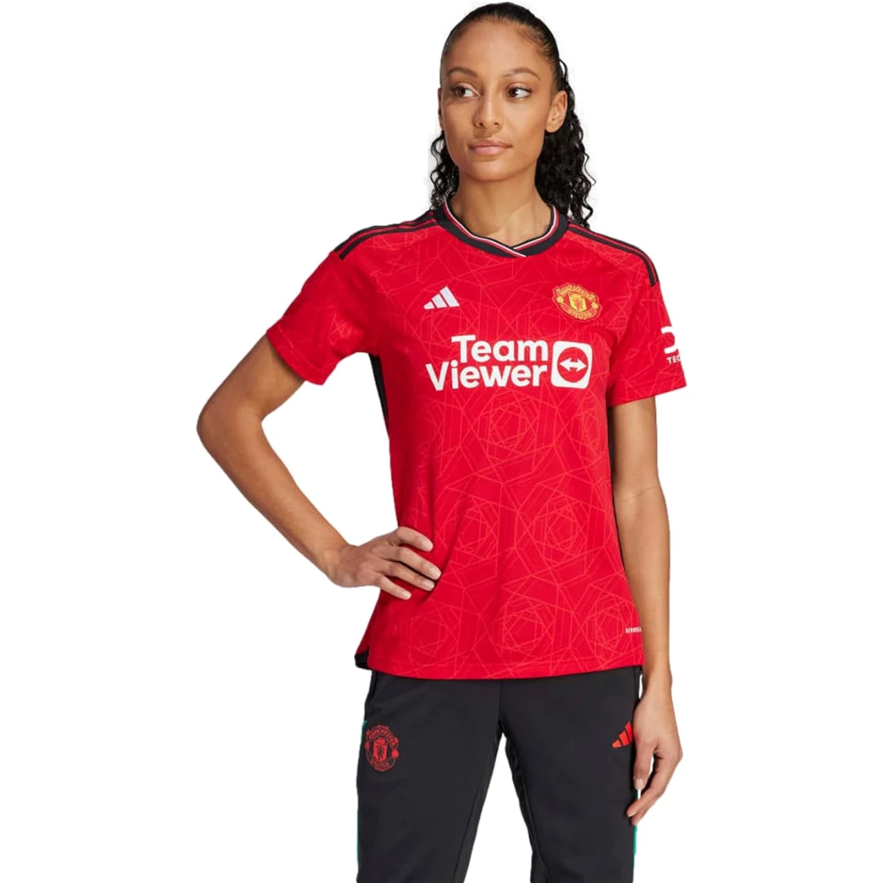 adidas Women&rsquo;s Soccer Manchester United 23/24 Home Jersey - Authentic Design with Cooling Heat.RDY Technology