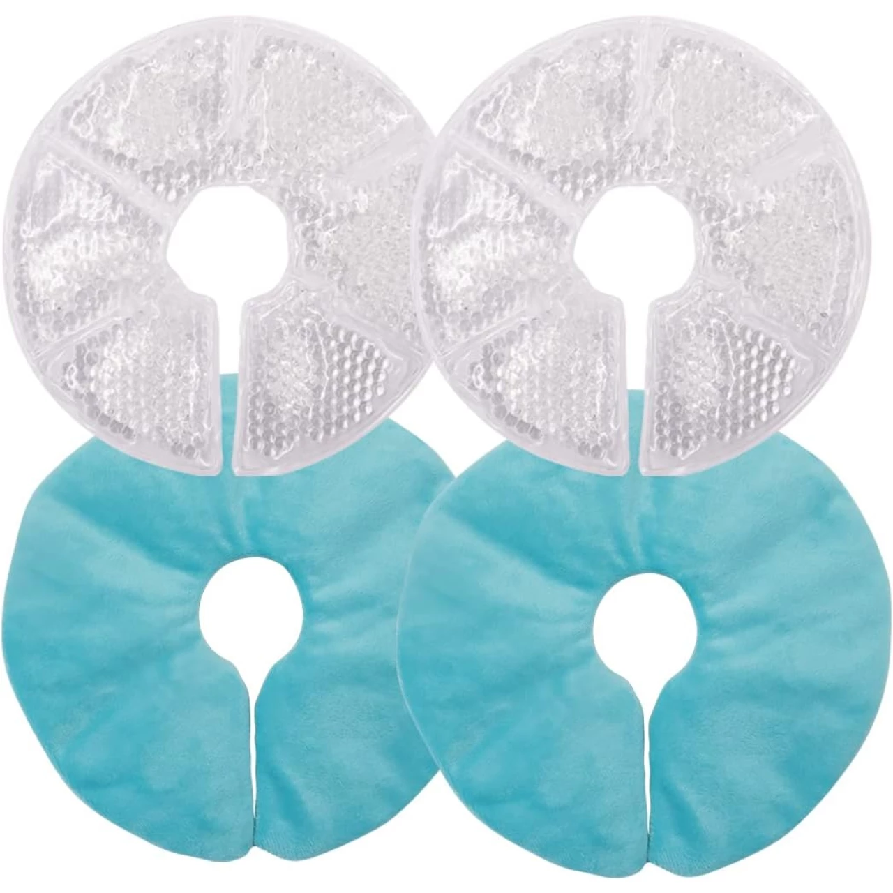 Breast Therapy Pads Breast Ice Pack, Hot Cold Breastfeeding Gel Pads, Boost Milk Let-Down