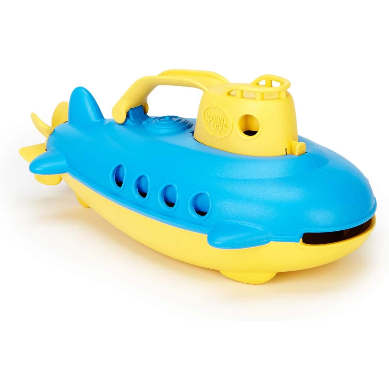 Green Toys Submarine in Yellow &amp; Blue - BPA Free, Phthalate Free, Bath Toy