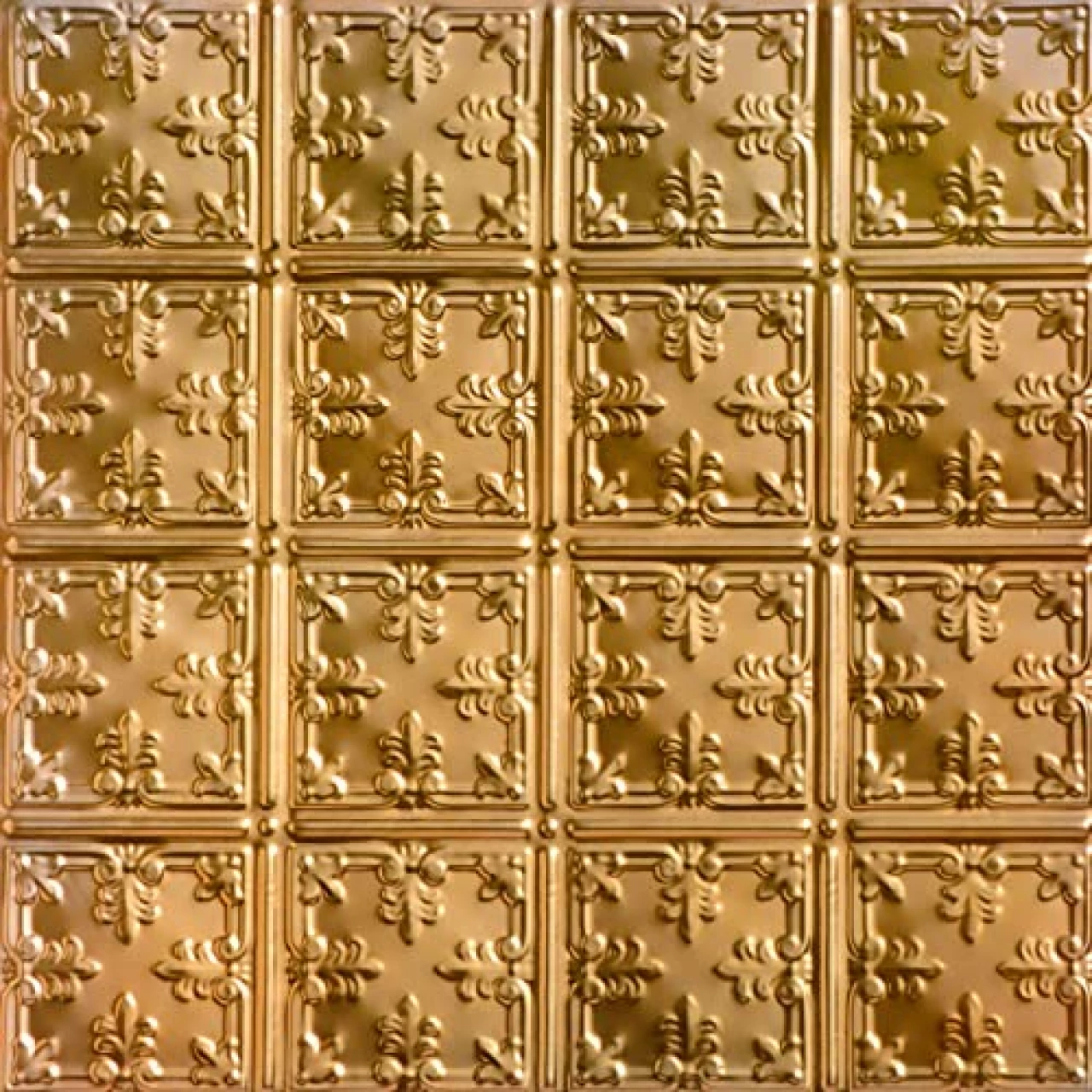 Shanko SKPC210-lnop-24x24-D-6 Florentine Stamped Metal Lay-in Tin Ceiling Tile (24 sq. ft), Lincoln Copper&hellip;