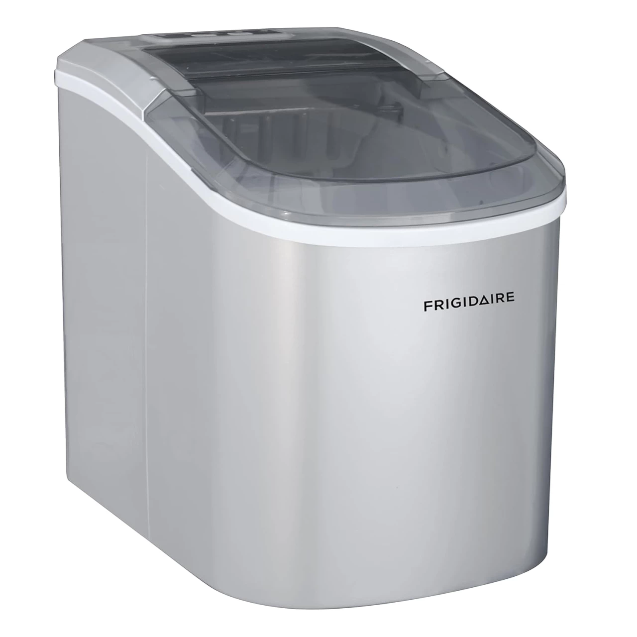 FRIGIDAIRE EFIC189-Silver Compact Ice Maker, 26 lb per Day, Silver (Packaging May Vary)