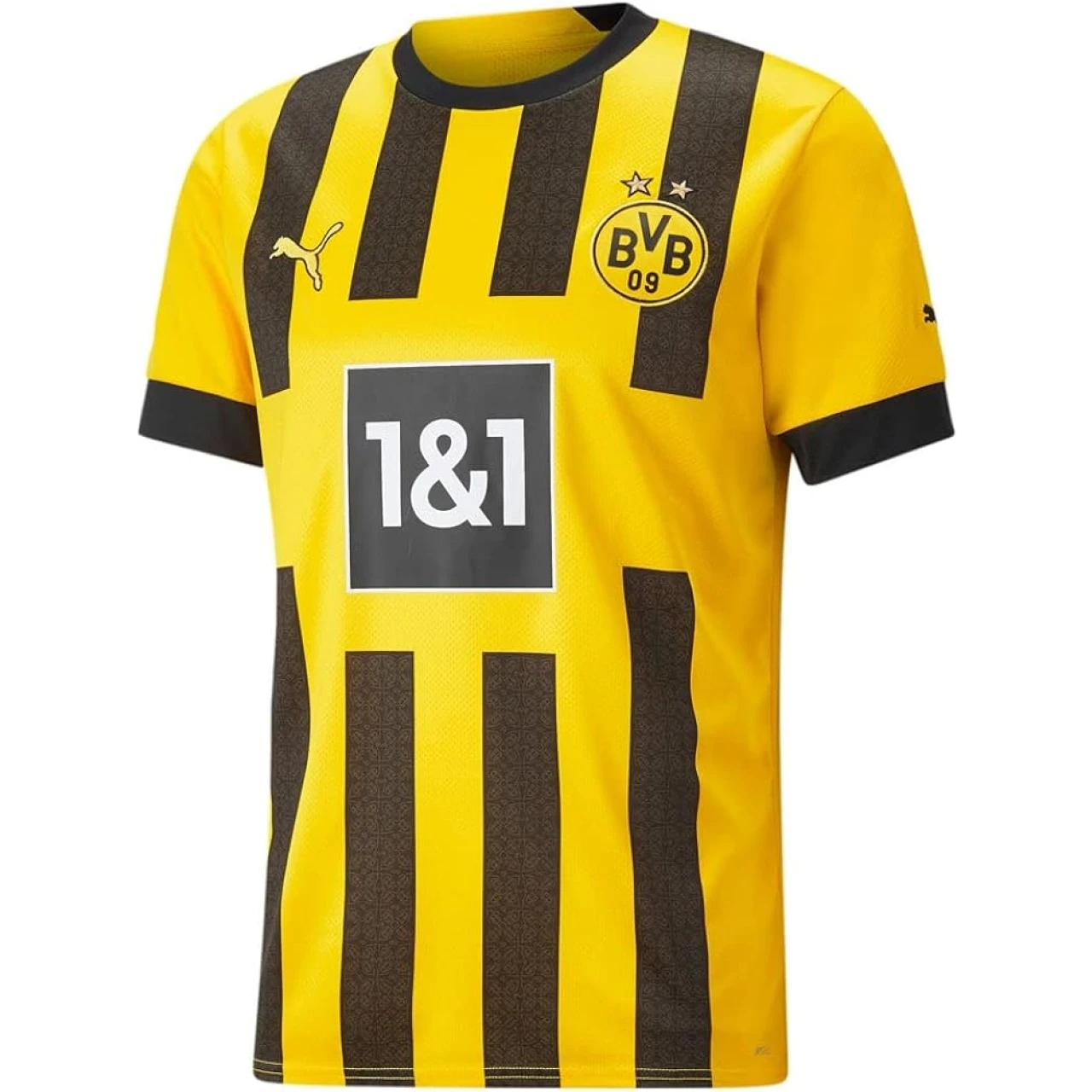 PUMA Borussia Dortmund Men&rsquo;s Home Jersey 22/23 Black, Yellow