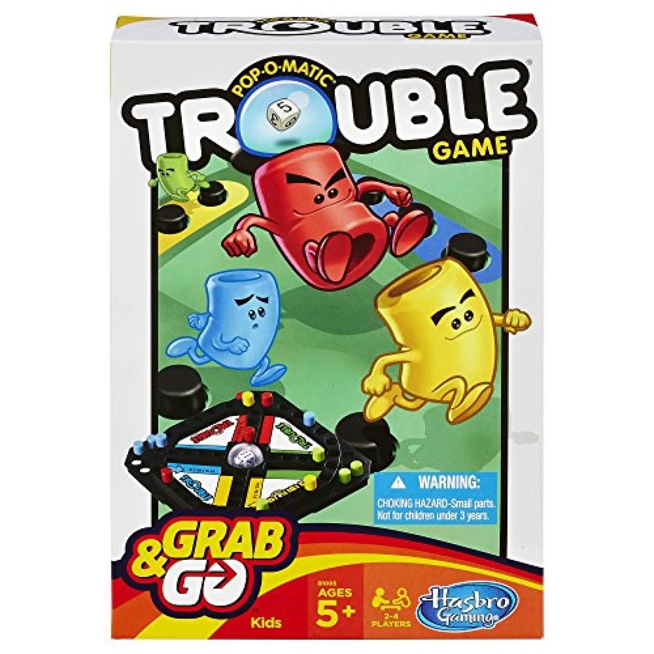 Hasbro Gaming Pop-O-Matic Trouble Grab &amp; Go Game (Travel Size)