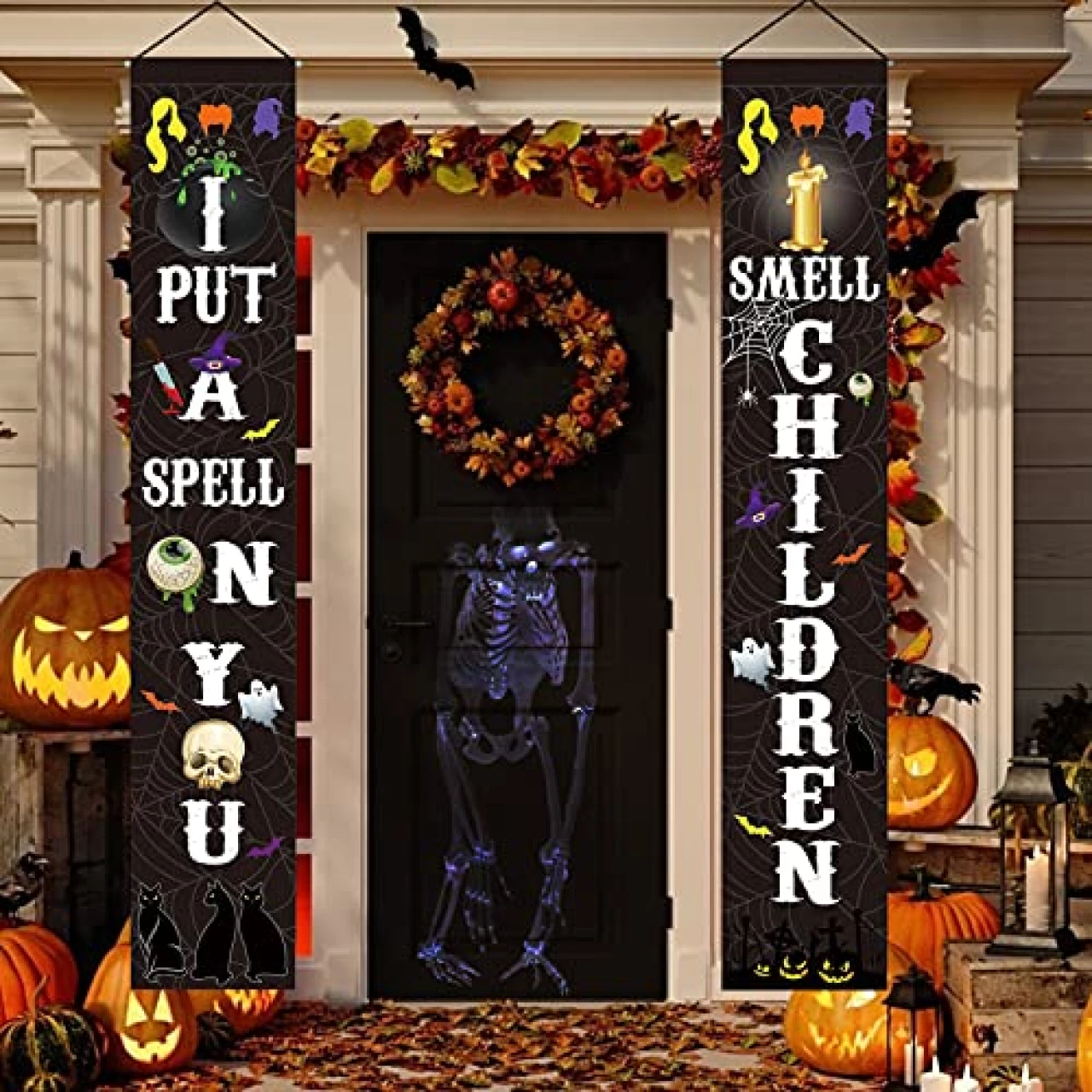 Unves Halloween Decorations Outdoor Indoor, Halloween Porch Sign