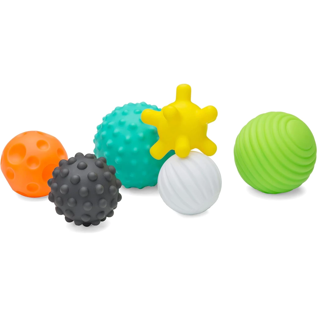 Infantino Textured Multi Ball Set - Toy for Sensory Exploration and Engagement